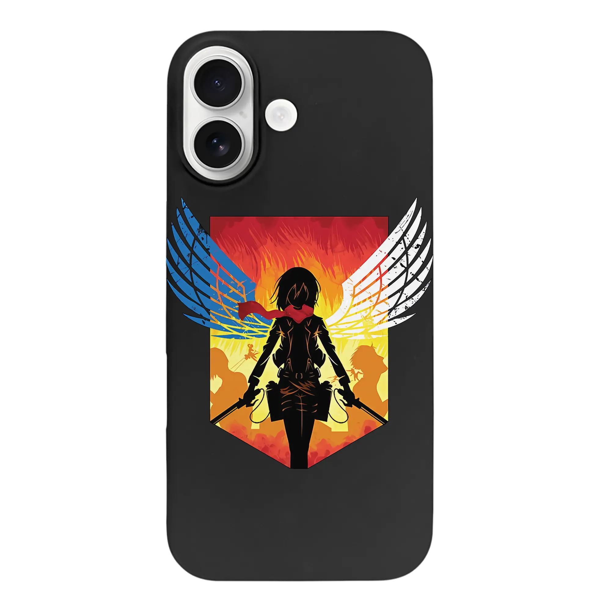 進撃の巨人 グッズ ミカサ・アッカーマン - iPhone 17 シリーズ シリコンケース 薄型 耐衝撃 指紋防止 ソフトタッチカバー 精密フィット 傷防止 保護ケース iPhone 17/17 Air/17 Pro/17 Pro Max 対応